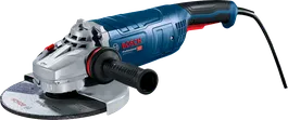 Bosch GWS 24 leņķa slīpmašīna ar ergonomisku rokturi.