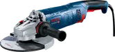 Bosch GWS 24 leņķa slīpmašīna ar ergonomisku rokturi.