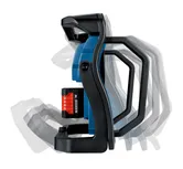 Bosch GLI 18V-10000 C akumulatora darba lukturis ar regulējamu statīvu.