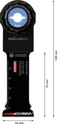 Bosch EXPERT MetalMax MAII 32 AIT karbīda daudzinstrumentu asmens.