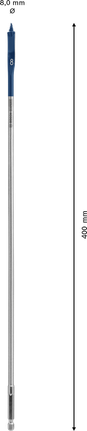 Bosch EXPERT pašgriezējgriezējvārpstas lāpstiņas urbis 8x400 mm.