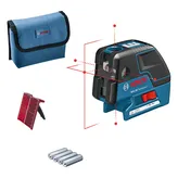 Bosch GCL 25 lāzera līmeņošanas instruments ar pārnēsāšanas koferi.