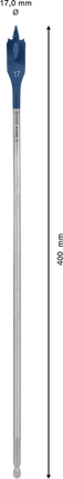 Bosch EXPERT pašgriezējgriezējvārpstas lāpstiņas urbis 17x400 mm.