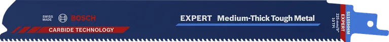 Bosch EXPERT vidēji biezs, izturīgs metāla zāģa asmens.