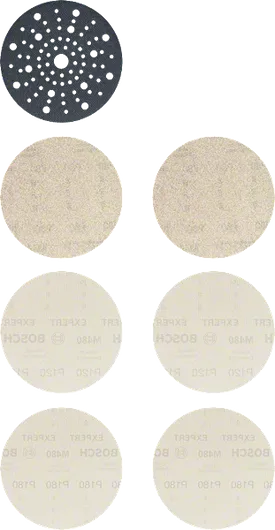 Bosch EXPERT M480 slīpēšanas disku sākuma komplekts, 150 mm, atvērts tīkls.