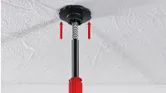 Bosch BT 350 teleskopiskais kāts ar regulējamu augstumu.