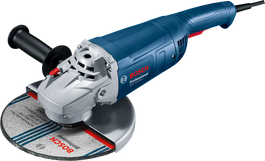 Bosch GWS 20-230 J leņķa slīpmašīna ar sānu rokturi.