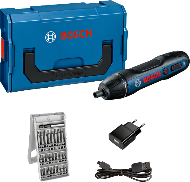 Bosch GO Gen 2 akumulatora skrūvgriežu komplekts ar uzgaļiem.