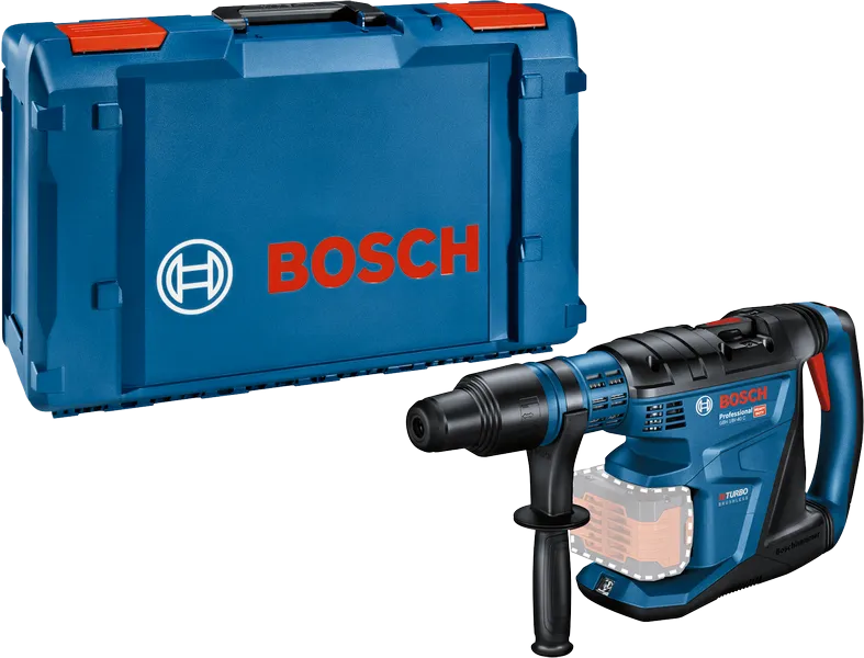 Bosch GBH 18V-40 C perforators ar pārnēsāšanas koferi.