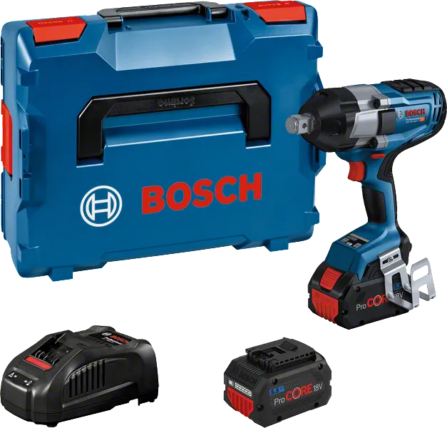 Bosch GDS 18V-1050 H akumulatora triecienskrūvgriežu komplekts.