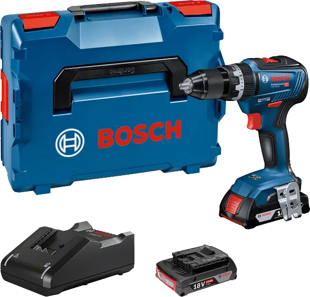 Bosch GSB 18V-55 akumulatora urbjmašīnas komplekts ar koferi.