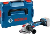 Bosch GWX 18V-15 SC akumulatora leņķa slīpmašīna ar pārnēsāšanas koferi.