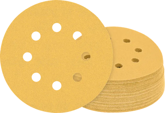 Bosch slīpēšanas diski ar 8 caurumu dizainu putekļu nosūkšanai.