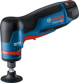 Bosch GWG 12V-50 S rotācijas slīpmašīna ar bezsuku motoru.