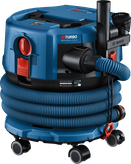 Bosch GAS 18V-12 akumulatora mitrās un sausās tīrīšanas putekļsūcējs ar šļūteni.