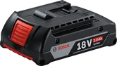 Bosch 18 V 2,0 Ah litija jonu akumulators.