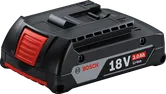 Bosch 18 V 2,0 Ah litija jonu akumulators.