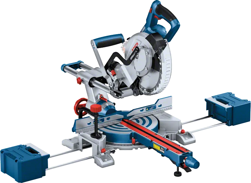 Bosch 18 V akumulatora bīdāmais leņķzāģis ar ProCORE akumulatoru.