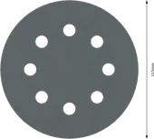 Bosch PRO F355 slīpēšanas disks 115 mm, 600 graudi, 8 caurumi.