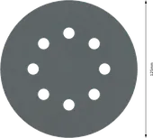 Bosch PRO F355 125 mm slīpēšanas disks ar 8 caurumiem.