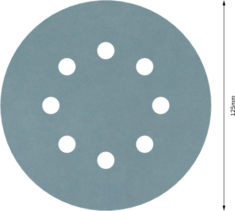 Bosch PRO F355 slīpēšanas disks 125 mm, 1200 graudi, 8 caurumi.
