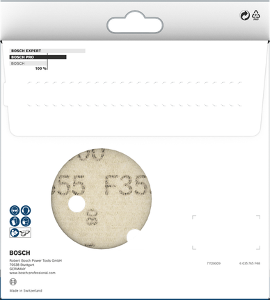 Bosch PRO F355 slīpēšanas disks 150 mm G600 ar 6 caurumiem.