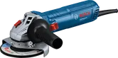 Bosch GWS 12-125 leņķa slīpmašīna ar standarta palīgrokturi.
