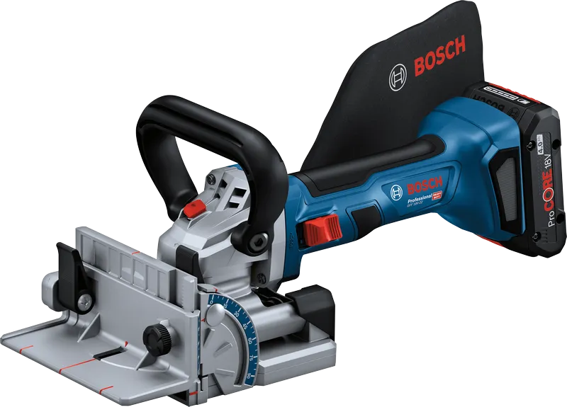 Bosch GFF 18V-22 akumulatora savienotājfrēzētājs precīziem koka savienojumiem.
