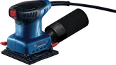 Bosch GSS 140 A orbitālā slīpmašīna ar putekļu savākšanas konteineru.