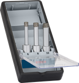 Bosch PRO keramikas sausās urbšanas uzgaļu komplekts 6, 8, 10 mm, kastē.