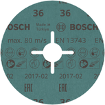 Bosch PRO R780 šķiedru disks 125 mm G36 metāla slīpēšanai.
