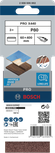 Bosch PRO X440 slīpēšanas lente 60x400mm G80 iepakojums.