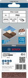 Bosch PRO X440 slīpēšanas lente 65x410 mm G60 3 gab. iepakojumā.