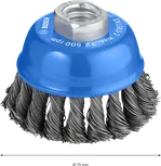 Bosch PRO Metal bieza kausveida birste 75 mm leņķa slīpmašīnām.