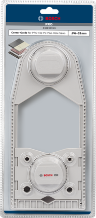 Bosch PRO Tile PC Plus caurumzāģa centra vadotne.