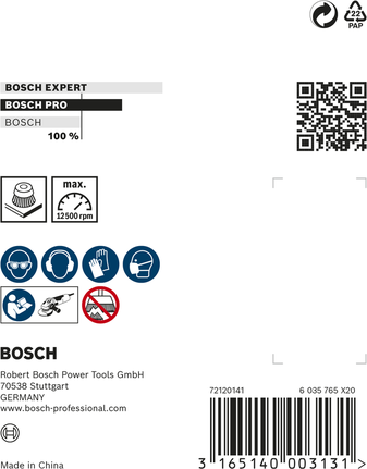Bosch PRO metāla tīrīšanas birste 70 × 0,30 mm.