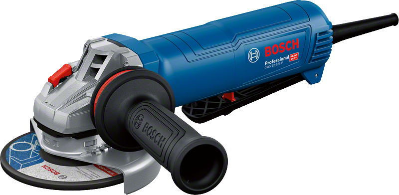 Bosch GWS 12-125 P leņķa slīpmašīna ar sānu rokturi.