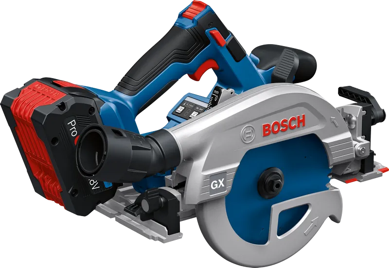 Bosch GKS 18V-57-2 GX akumulatora riņķveida zāģis.