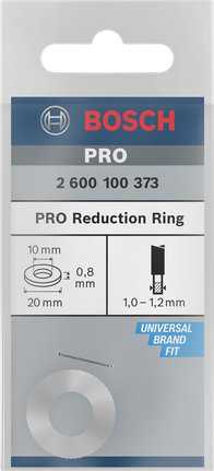 Bosch PRO redukcijas gredzens 20×0,8×10 mm.