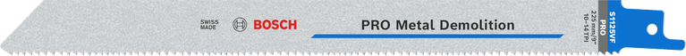 Bosch PRO Metal Demolition S1125VF asmens ar maināmiem zobiem.