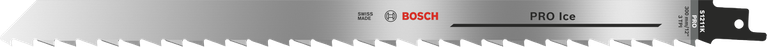 Bosch PRO Ice S1211K asmens ar nemainīgu zobu dizainu.