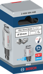 Bosch 33 mm PRO lokšņu metāla caurumzāģis.