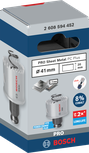 Bosch 41 mm PRO lokšņu metāla caurumzāģis.
