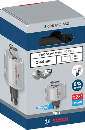 Bosch PRO lokšņu metāla 44 mm caurumzāģis.