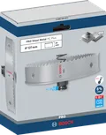 Bosch 127 mm PRO lokšņu metāla caurumzāģis.