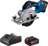 Bosch GKS 18V-51 akumulatora ripzāģis ar akumulatoru un lādētāju.