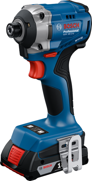 Bosch GDR 18V-215 akumulatora triecienskrūvgriezis stiprināšanas darbiem.