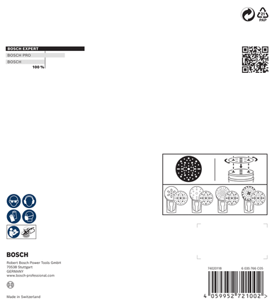 Bosch EXPERT O780 folijas slīpēšanas disks 150 mm G400.