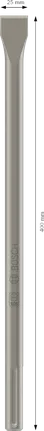 Bosch PRO SDS max-4C plakanais kalts 25x400 mm.
