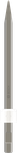 Bosch PRO HEX 19-4C asais kalts 400 mm sešstūra kāts.